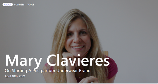 Mary Clavieres on Starter Story